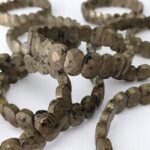 Pyrite Faceted Flat Style Stretchable Bracelets Certified for Men Women Unisex for Bulk Quantity Business Natural and Authentic Stones for Money Attraction - Image 2