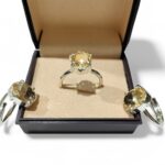 Pyrite Ruby Amethyst Citrine Faceted and Oval Shape Adjustable Stylish Finger Rings for Men Women Unisex - Image 3