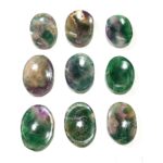 Multi and Green Fluorite Natural Stone Worry Stones - Image 5
