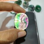 Multi and Green Fluorite Natural Stone Worry Stones - Image 3