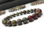Dragon Blood Stone Plane Beads Stretchable Bracelets Certified 8mm 10mm sizes for Men Women Unisex for Bulk Quantity Business Natural and Authentic Stones - Image 2