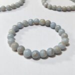 Angelite Stone Plane Beads Stretchable Bracelets Certified 8mm 10mm sizes for Men Women Unisex for Bulk Quantity Business Natural and Authentic Stones - Image 3