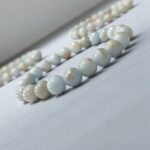 Angelite Stone Plane Beads Stretchable Bracelets Certified 8mm 10mm sizes for Men Women Unisex for Bulk Quantity Business Natural and Authentic Stones - Image 2