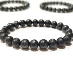 Shungite Stone Star Quality Plane Beads Stretchable Bracelets Certified 4mm 6mm 8mm 10mm sizes for Men Women Unisex for Bulk Quantity Business Natural and Authentic Stones - Image 3