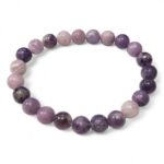 Lepidolite Stone Star Quality Plane Beads Stretchable Bracelets Certified 4mm 6mm 8mm 10mm sizes for Men Women Unisex for Bulk Quantity Business Natural and Authentic Stones - Image 4