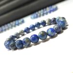 Lapis Lazule Stone Star Quality Plane Beads Stretchable Bracelets Certified 4mm 6mm 8mm 10mm sizes for Men Women Unisex for Bulk Quantity Business Natural and Authentic Stones - Image 2