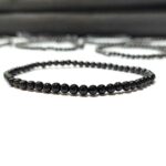 Black Agate Stone Star Quality Plane Beads Stretchable Bracelets Certified 4mm 6mm 8mm 10mm sizes for Men Women Unisex for Bulk Quantity Business Natural and Authentic Stones - Image 2