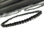 Black Agate Stone Star Quality Plane Beads Stretchable Bracelets Certified 4mm 6mm 8mm 10mm sizes for Men Women Unisex for Bulk Quantity Business Natural and Authentic Stones - Image 3