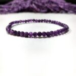 Amethyst Stone Star Quality Plane Beads Stretchable Bracelets Certified 4mm 6mm 8mm 10mm sizes for Men Women Unisex for Bulk Quantity Business Natural and Authentic Stones - Image 5