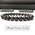 Shungite Stone Star Quality Plane Beads Stretchable Bracelets Certified 4mm 6mm 8mm 10mm sizes for Men Women Unisex for Bulk Quantity Business Natural and Authentic Stones