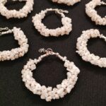 White Moonstone Anklet Braided Adjustable Size Bracelets Certified for Men Women Unisex for Bulk Quantity Business Natural and Authentic Stones - Image 4