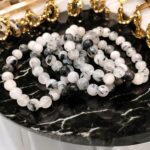Black Rutilated Quartz Stone Star Quality Plane Beads Stretchable Bracelets Certified 4mm 6mm 8mm 10mm sizes for Men Women Unisex for Bulk Quantity Business Natural and Authentic Stones - Image 2