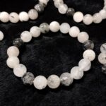 Black Rutilated Quartz Stone Star Quality Plane Beads Stretchable Bracelets Certified 4mm 6mm 8mm 10mm sizes for Men Women Unisex for Bulk Quantity Business Natural and Authentic Stones - Image 3