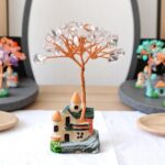 Seven Chakra Authentic Stones Baby Tree House with Copper Wire 25 pcs of Chips (Amethyst Citrine Clear Quartz  Fluorite Garnet Green Aventurine Lapis Lazule Red Carnelian Rose Quartz  Turquoise) - Image 6