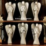 Pyrite Sunstone Red Jasper Hematite Yellow Aventurine Amethyst Stone 2" Carving Angels for Wholesale Prices and Bulk Quantity