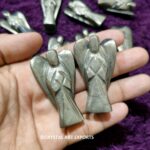 Pyrite Sunstone Red Jasper Hematite Yellow Aventurine Amethyst Stone 2" Carving Angels for Wholesale Prices and Bulk Quantity - Image 4