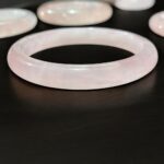 Natural Stone Bangles Beautiful DIY Stones Moss Agate Rose Quartz Clear Crystal Quartz Green Jade Red Carnelian Purple Agate - Image 6