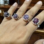 Pyrite Ruby Amethyst Citrine Faceted and Oval Shape Adjustable Stylish Finger Rings for Men Women Unisex - Image 4