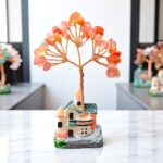 Seven Chakra Authentic Stones Baby Tree House with Copper Wire 25 pcs of Chips (Amethyst Citrine Clear Quartz  Fluorite Garnet Green Aventurine Lapis Lazule Red Carnelian Rose Quartz  Turquoise) - Image 5