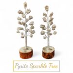 Sparkle Pyrite Clusters Tree 21 pcs of Stones Money Attraction Show Piece for Office Home Decor Furniture Money Magnet