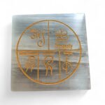 Moroccan Selenite Shree Yantra Sign Zodiac Sign OM Sign Seven Chakra Sign Prosperity Buddha Flower of life Dodecahedron Charging Plates Slices 3 inch Certified Pure Crystals - Image 5