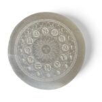 Moroccan Selenite Shree Yantra Sign Zodiac Sign OM Sign Seven Chakra Sign Prosperity Buddha Flower of life Dodecahedron Charging Plates Slices 3 inch Certified Pure Crystals - Image 11