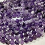 Natural Chevron Amethyst Stone Star Quality 4mm 6mm 8mm 10mm Plane Beads Strings Lines Wholesale Bulk Supply Direct From Factory - Image 2