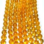 Natural Citrine Quartz Stone Regular Quality 8mm Plane Beads Strings Lines Wholesale Bulk Supply Direct From Factory
