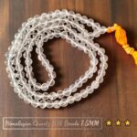 Natural Clear Quartz From Himalaya Stone Regular Quality 7.5mm 8.5mm 108 Plane Beads Jap Mala For Wholesale - Image 2