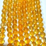 Natural Citrine Quartz Stone Regular Quality 8mm Plane Beads Strings Lines Wholesale Bulk Supply Direct From Factory - Image 2