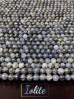 Natural Iolite Stone Star Quality 8mm 10mm Plane Beads Strings Energy Healing Crystals - Image 2