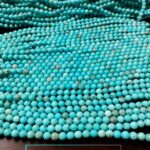 Natural Turquoise From Mongol Stone AAA Quality 8mm Plane Beads Strings Natural Gemstones Factory Price