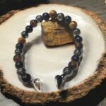 Tiger Hematite Black Obsidian Stone Triple Protection 8mm Bracelets Positive Energy with High Power Magnet Sticky Bonds - Image 3