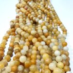 Natural Yellow Aventurine Stone Star Quality 8mm 10mm Plane Beads Strings Energy Healing Crystals