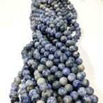 Natural Sodalite Stone Medium Quality 8mm 10mm Plane Beads Strings Positive Energy Stones Factory Price