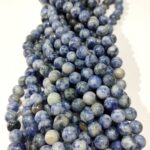 Natural Sodalite Stone Medium Quality 8mm 10mm Plane Beads Strings Positive Energy Stones Factory Price - Image 2