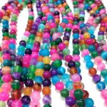 Natural Multi Agate Stone Star Quality 4mm 6mm 8mm 10mm Plane Beads Strings Wholesale Supply