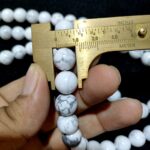 Natural Howlite 8mm 10mm Plane Beads Strings Wholesale Supply - Image 2