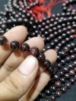 Natural Garnet Stone Star Quality 8mm 10mm Plane Beads Strings Lines Wholesale Bulk Supply Factory Price - Image 2