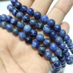Natural Sodalite Stone Star Quality 4mm 6mm 8mm 10mm Plane Beads Strings Positive Energy Stones Factory Price - Image 2