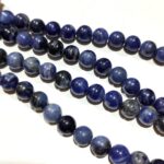 Natural Sodalite Stone Star Quality 4mm 6mm 8mm 10mm Plane Beads Strings Positive Energy Stones Factory Price - Image 3