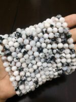 Natural White Rainbow Stone Star Quality 8mm 10mm Plane Beads Strings Energy Healing Crystals - Image 2