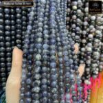 Natural Iolite Stone Star Quality 8mm 10mm Plane Beads Strings Energy Healing Crystals