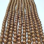 Natural Copper Hematite Stone Star Quality 8mm 10mm Plane Beads Strings Energy Healing Crystals - Image 2