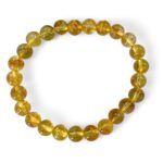 Citrine Quartz Stone Plane Beads Stretchable Bracelets Certified 4mm 6mm 8mm 10mm sizes for Men Women Unisex Natural and Authentic Stones - Image 3