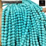 Natural Turquoise Stone AA Quality 8mm Plane Beads Strings Natural Gemstones Factory Price
