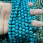 Natural Turquoise Stone From Iran Star Quality 8mm Plane Beads Strings Healing Stones Factory Price - Image 2