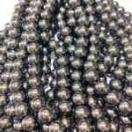 Natural Hematite Stone Star Quality 4mm 6mm 8mm 10mm 12mm Plane Beads Strings Wholesale Supply - Image 3