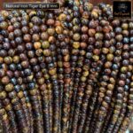 Natural Iron Tiger Eye Stone Star Quality 8mm 10mm Plane Beads Strings Positive Energy Stones Factory Price