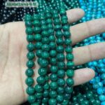 Natural Malachite Stone Star Quality 4mm 6mm 8mm 10mm Plane Beads Strings Positive Energy Stones Factory Price - Image 2